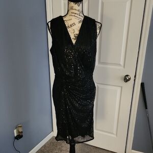 Grace Karin Black Sequin Mini Dress